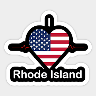 I love Rhode Island Sticker